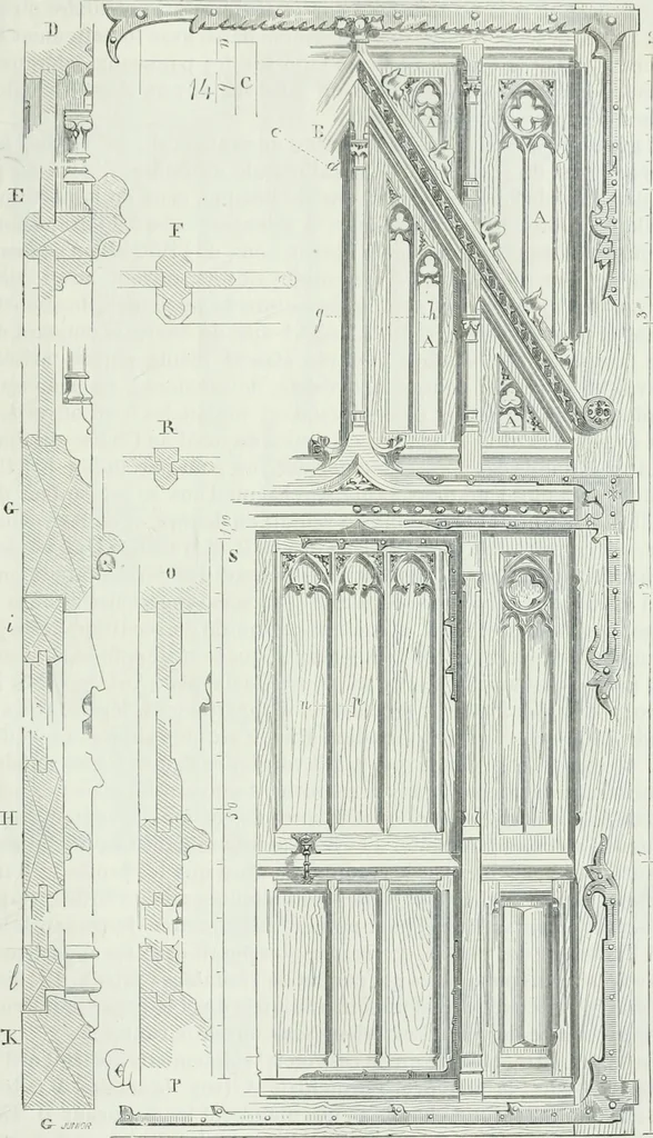 An illustration from Dictionnaire raisonné de l'architecture française du XIe au XVIe siècle, 1875, leaf 378