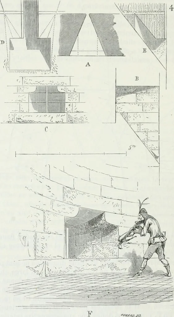 An illustration from Dictionnaire raisonné de l'architecture française du XIe au XVIe siècle, 1875, leaf 399