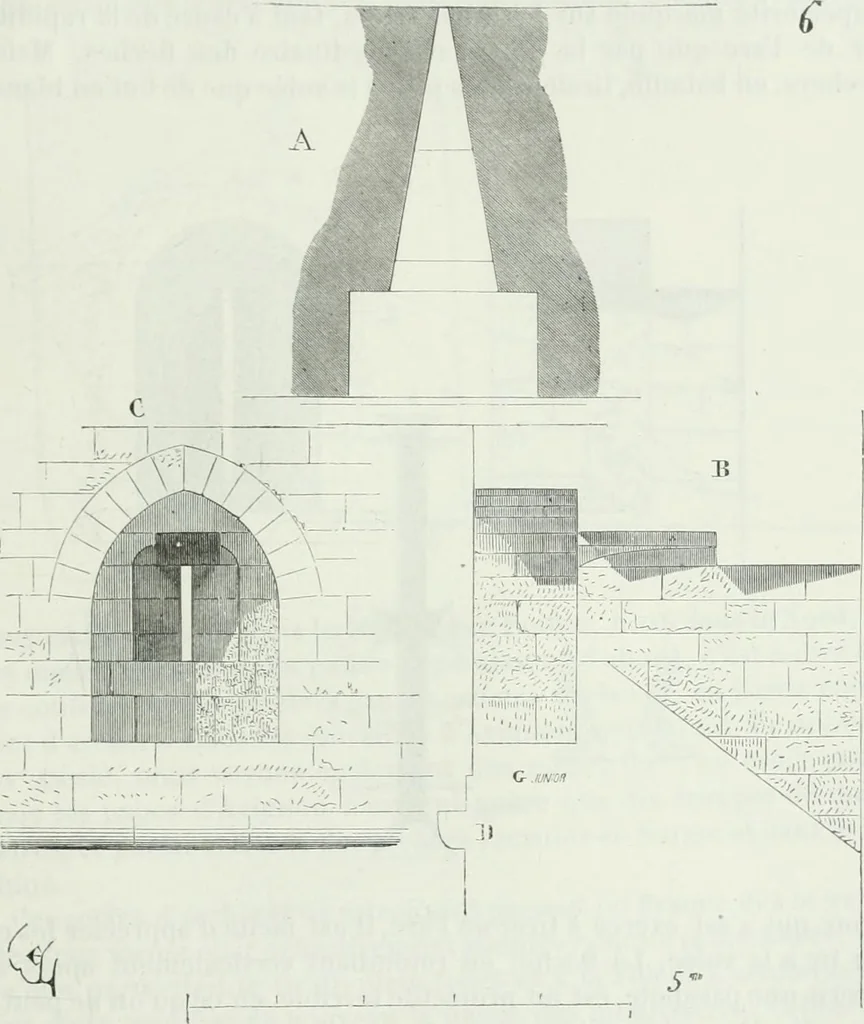 An illustration from Dictionnaire raisonné de l'architecture française du XIe au XVIe siècle, 1875, leaf 402