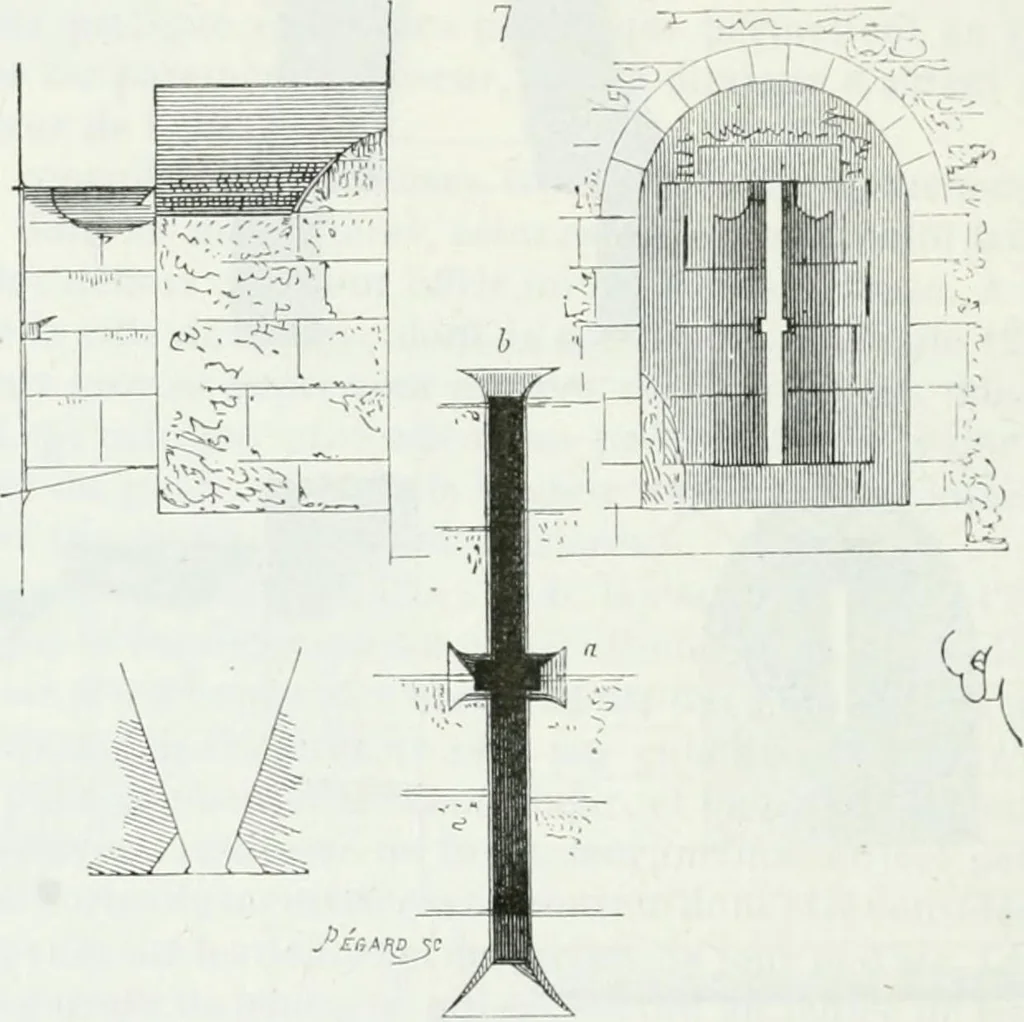 An illustration from Dictionnaire raisonné de l'architecture française du XIe au XVIe siècle, 1875, leaf 403