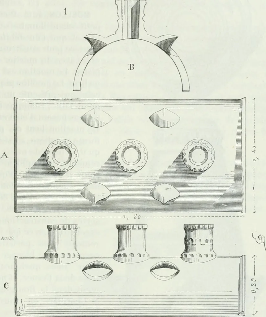 An illustration from Dictionnaire raisonné de l'architecture française du XIe au XVIe siècle, 1875, leaf 408