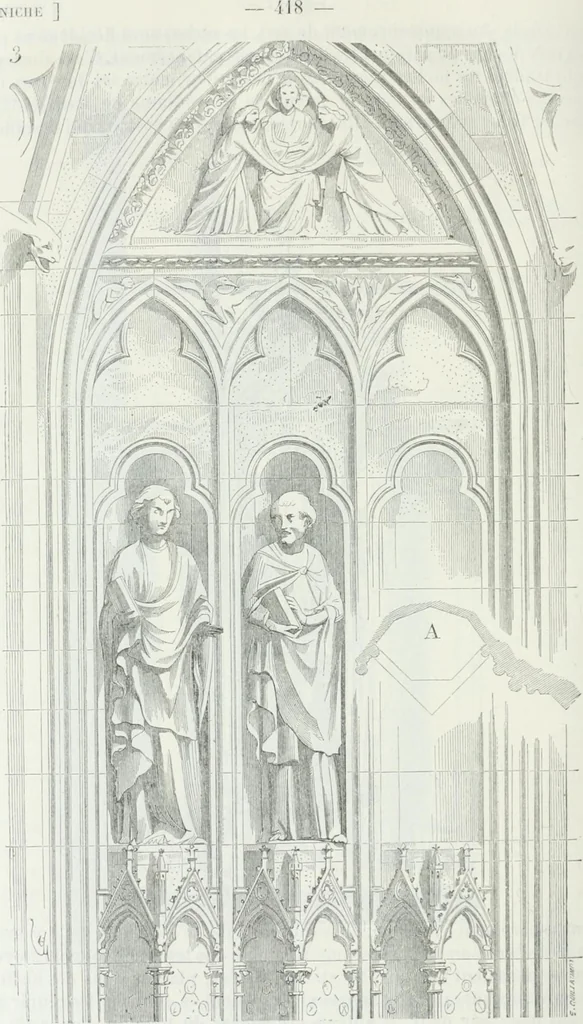 An illustration from Dictionnaire raisonné de l'architecture française du XIe au XVIe siècle, 1875, leaf 427