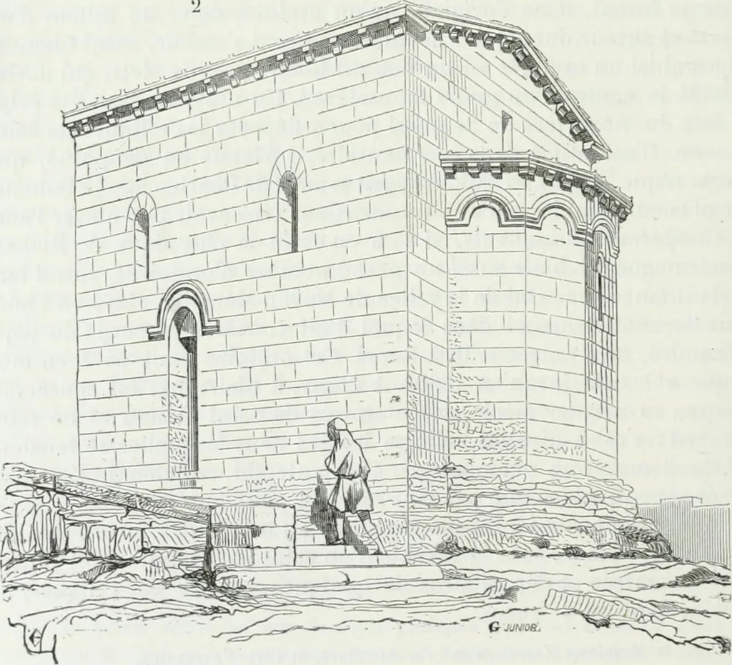 An illustration from Dictionnaire raisonné de l'architecture française du XIe au XVIe siècle, 1875, leaf 457