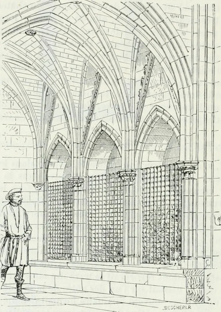 An illustration from Dictionnaire raisonné de l'architecture française du XIe au XVIe siècle, 1875, leaf 459