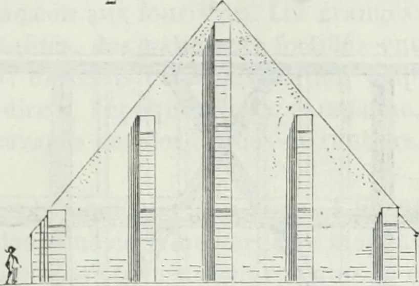 An illustration from Dictionnaire raisonné de l'architecture française du XIe au XVIe siècle, 1875, leaf 54