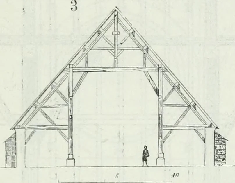 An illustration from Dictionnaire raisonné de l'architecture française du XIe au XVIe siècle, 1875, leaf 54