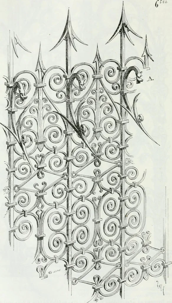 An illustration from Dictionnaire raisonné de l'architecture française du XIe au XVIe siècle, 1875, leaf 71
