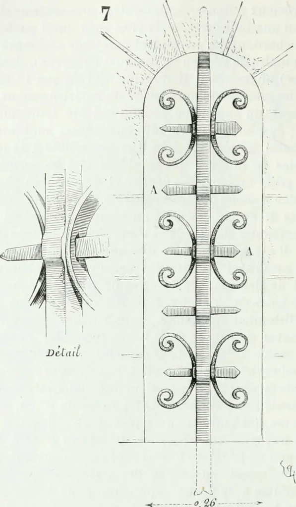 An illustration from Dictionnaire raisonné de l'architecture française du XIe au XVIe siècle, 1875, leaf 73