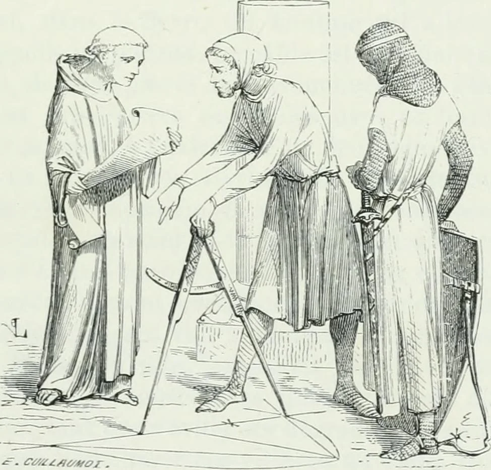 An illustration from Dictionnaire raisonné de l'architecture française du XIe au XVIe siècle, 1875, leaf 8