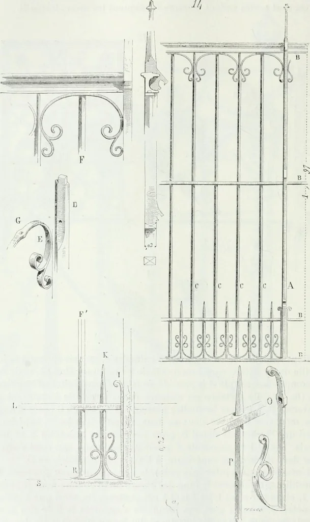 An illustration from Dictionnaire raisonné de l'architecture française du XIe au XVIe siècle, 1875, leaf 81