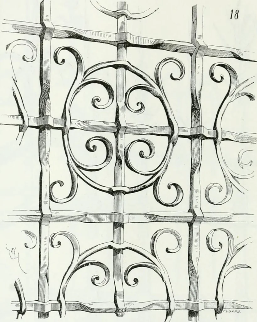 An illustration from Dictionnaire raisonné de l'architecture française du XIe au XVIe siècle, 1875, leaf 85
