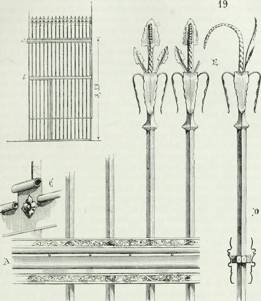 An illustration from Dictionnaire raisonné de l'architecture française du XIe au XVIe siècle, 1875, leaf 86