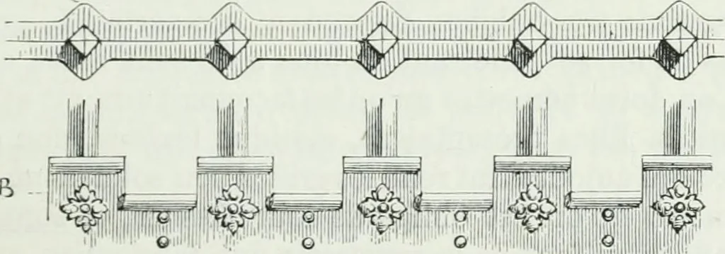 An illustration from Dictionnaire raisonné de l'architecture française du XIe au XVIe siècle, 1875, leaf 86