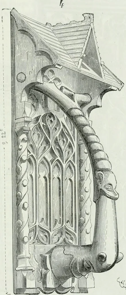 An illustration from Dictionnaire raisonné de l'architecture française du XIe au XVIe siècle, 1875, leaf 94