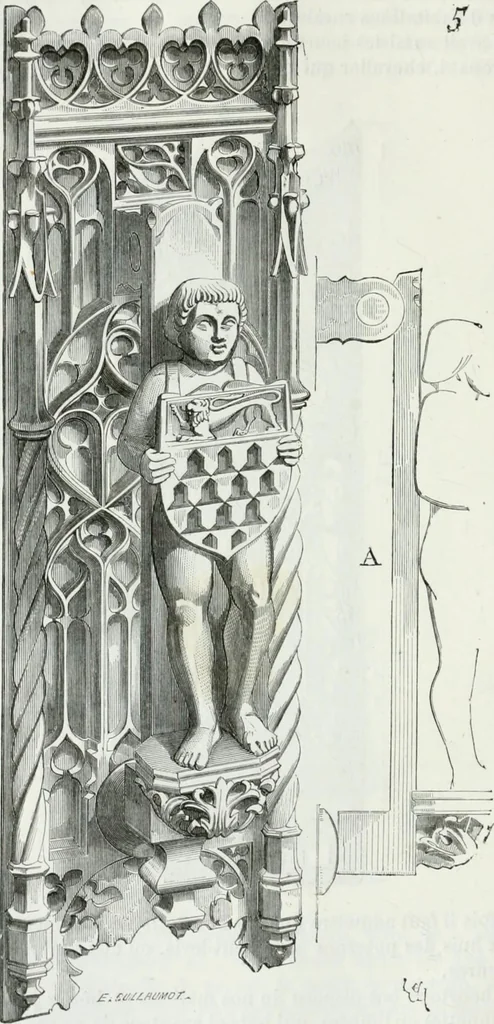 An illustration from Dictionnaire raisonné de l'architecture française du XIe au XVIe siècle, 1875, leaf 95