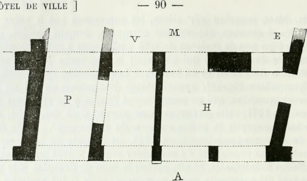 An illustration from Dictionnaire raisonné de l'architecture française du XIe au XVIe siècle, 1875, leaf 99