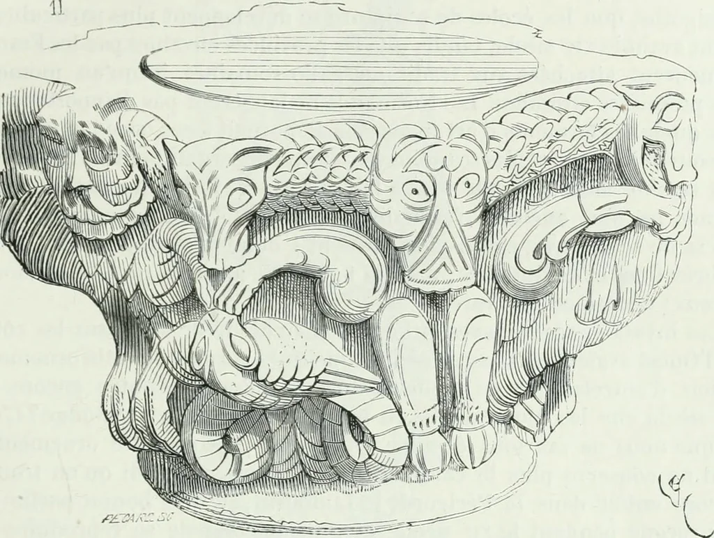 An illustration from Dictionnaire raisonné de l'architecture française du XIe au XVIe siècle, 1875, leaf 132