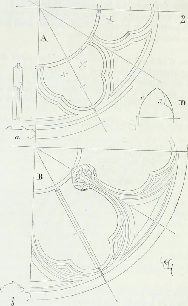 An illustration from Dictionnaire raisonné de l'architecture française du XIe au XVIe siècle, 1875, leaf 15