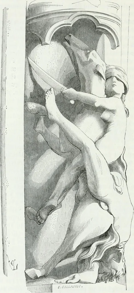An illustration from Dictionnaire raisonné de l'architecture française du XIe au XVIe siècle, 1875, leaf 169