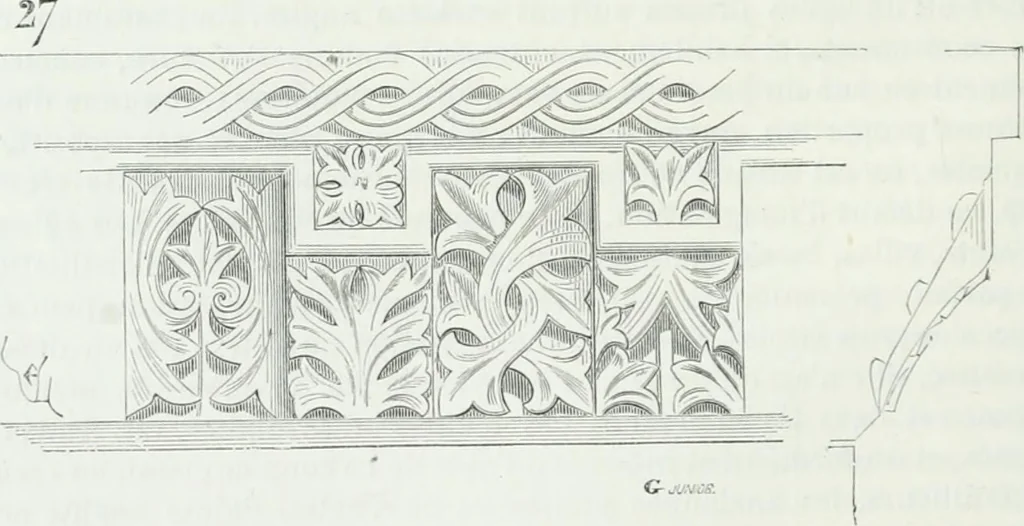 An illustration from Dictionnaire raisonné de l'architecture française du XIe au XVIe siècle, 1875, leaf 187