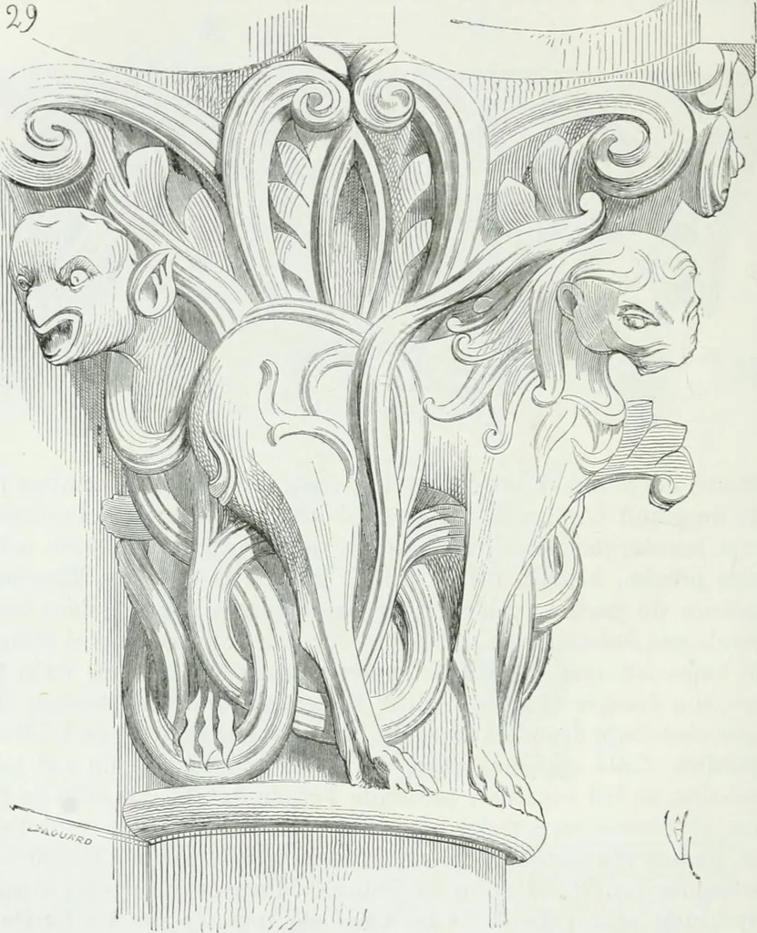 An illustration from Dictionnaire raisonné de l'architecture française du XIe au XVIe siècle, 1875, leaf 191