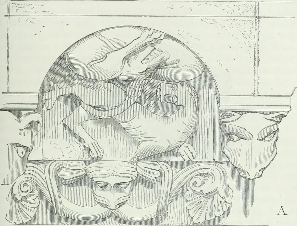 An illustration from Dictionnaire raisonné de l'architecture française du XIe au XVIe siècle, 1875, leaf 198