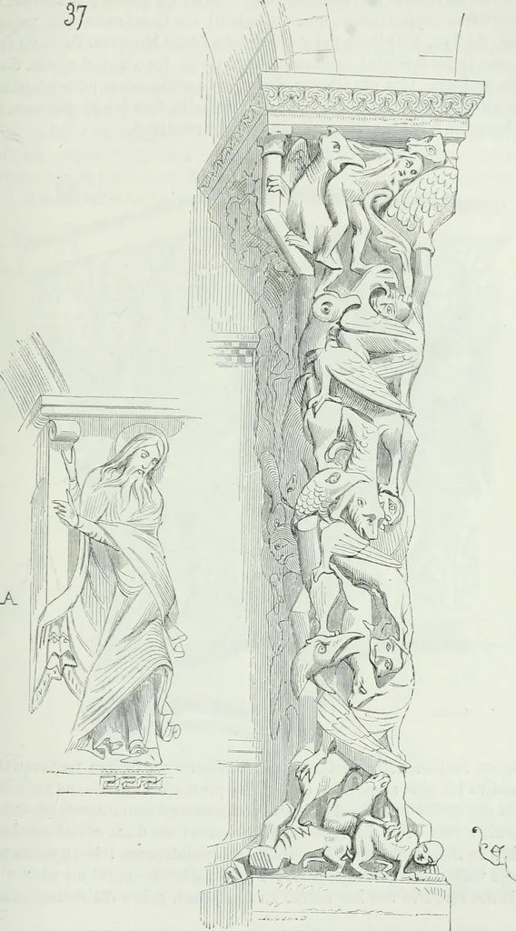An illustration from Dictionnaire raisonné de l'architecture française du XIe au XVIe siècle, 1875, leaf 208