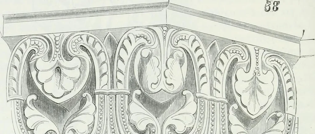 An illustration from Dictionnaire raisonné de l'architecture française du XIe au XVIe siècle, 1875, leaf 209