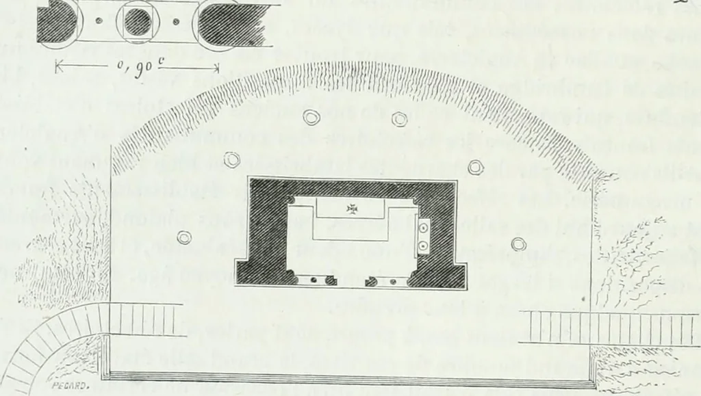 An illustration from Dictionnaire raisonné de l'architecture française du XIe au XVIe siècle, 1875, leaf 21