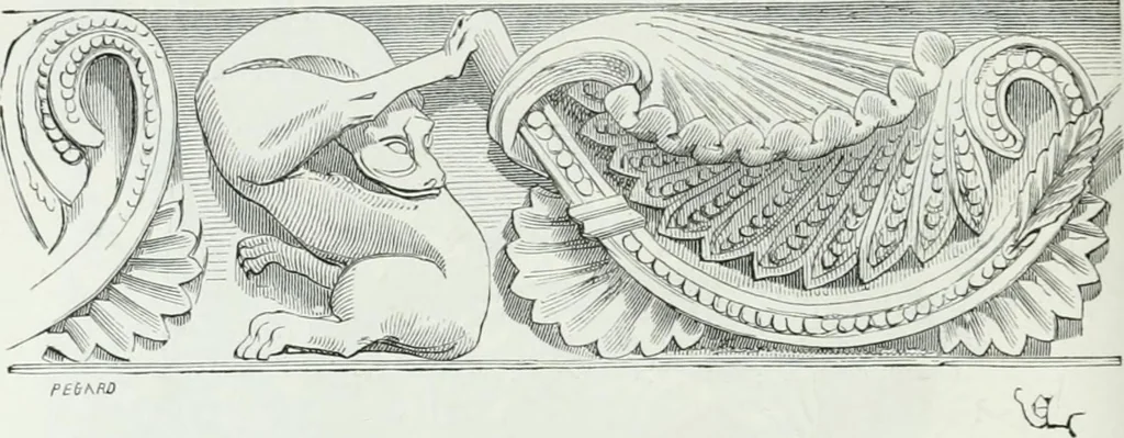 An illustration from Dictionnaire raisonné de l'architecture française du XIe au XVIe siècle, 1875, leaf 211