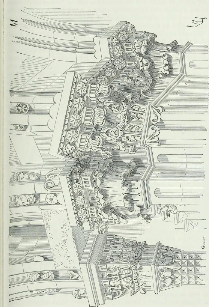 An illustration from Dictionnaire raisonné de l'architecture française du XIe au XVIe siècle, 1875, leaf 212