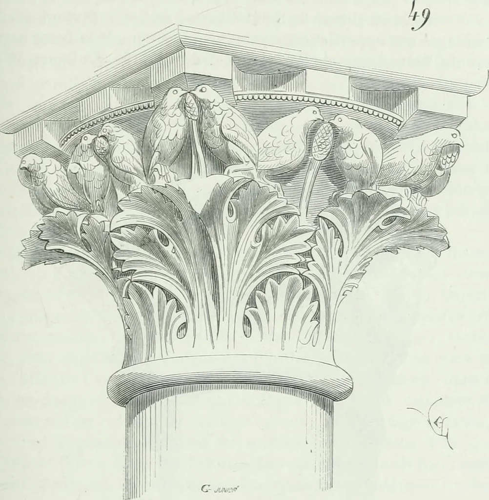 An illustration from Dictionnaire raisonné de l'architecture française du XIe au XVIe siècle, 1875, leaf 228