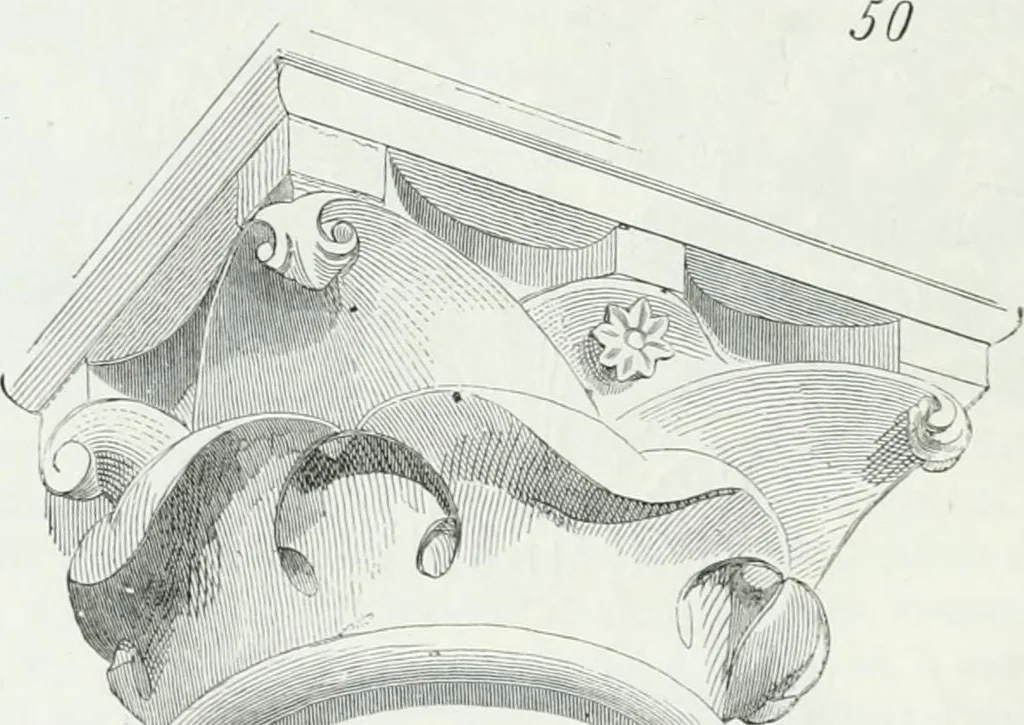 An illustration from Dictionnaire raisonné de l'architecture française du XIe au XVIe siècle, 1875, leaf 229