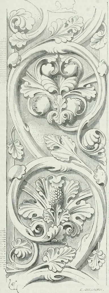 An illustration from Dictionnaire raisonné de l'architecture française du XIe au XVIe siècle, 1875, leaf 232