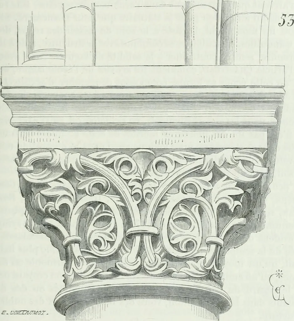 An illustration from Dictionnaire raisonné de l'architecture française du XIe au XVIe siècle, 1875, leaf 234