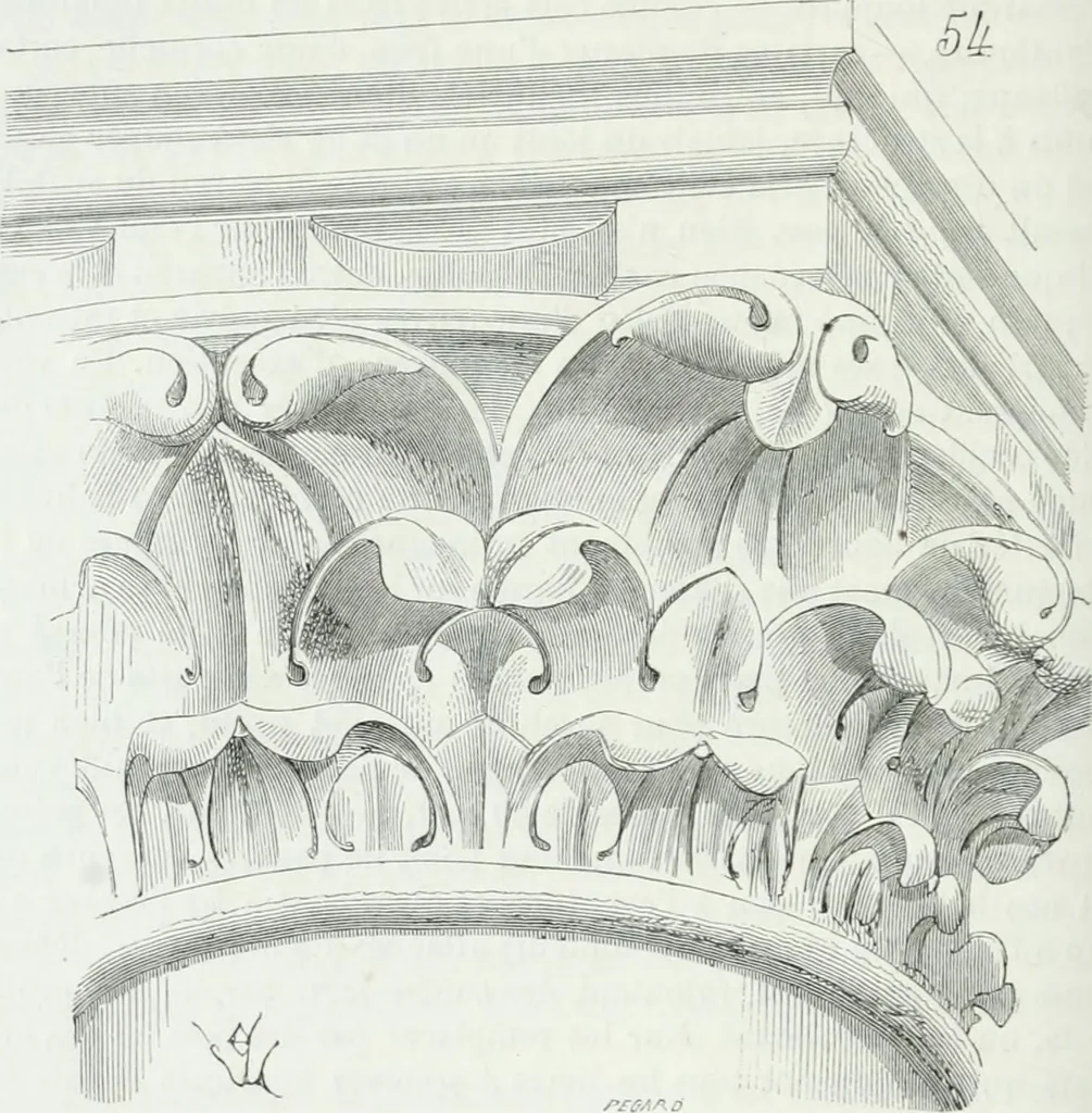 An illustration from Dictionnaire raisonné de l'architecture française du XIe au XVIe siècle, 1875, leaf 237