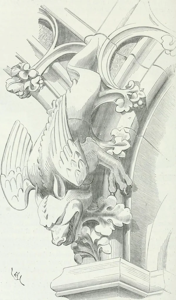 An illustration from Dictionnaire raisonné de l'architecture française du XIe au XVIe siècle, 1875, leaf 253