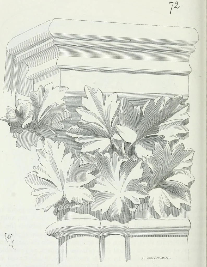 An illustration from Dictionnaire raisonné de l'architecture française du XIe au XVIe siècle, 1875, leaf 273
