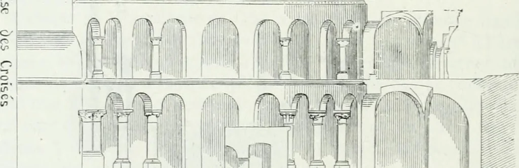 An illustration from Dictionnaire raisonné de l'architecture française du XIe au XVIe siècle, 1875, leaf 291