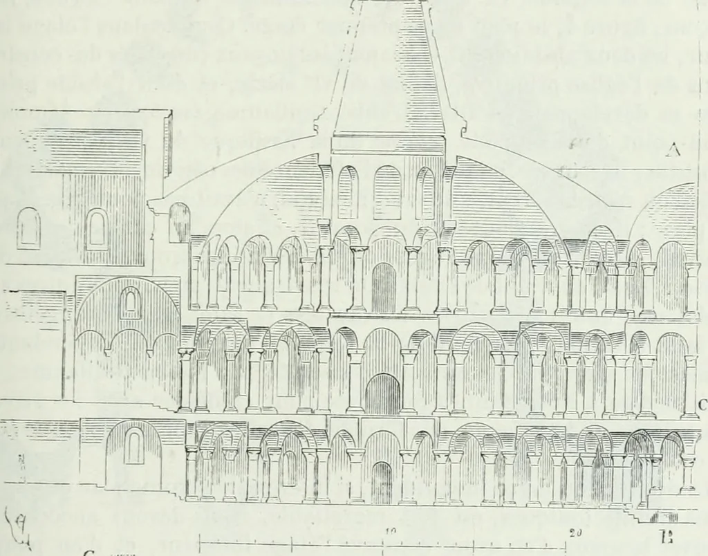 An illustration from Dictionnaire raisonné de l'architecture française du XIe au XVIe siècle, 1875, leaf 292
