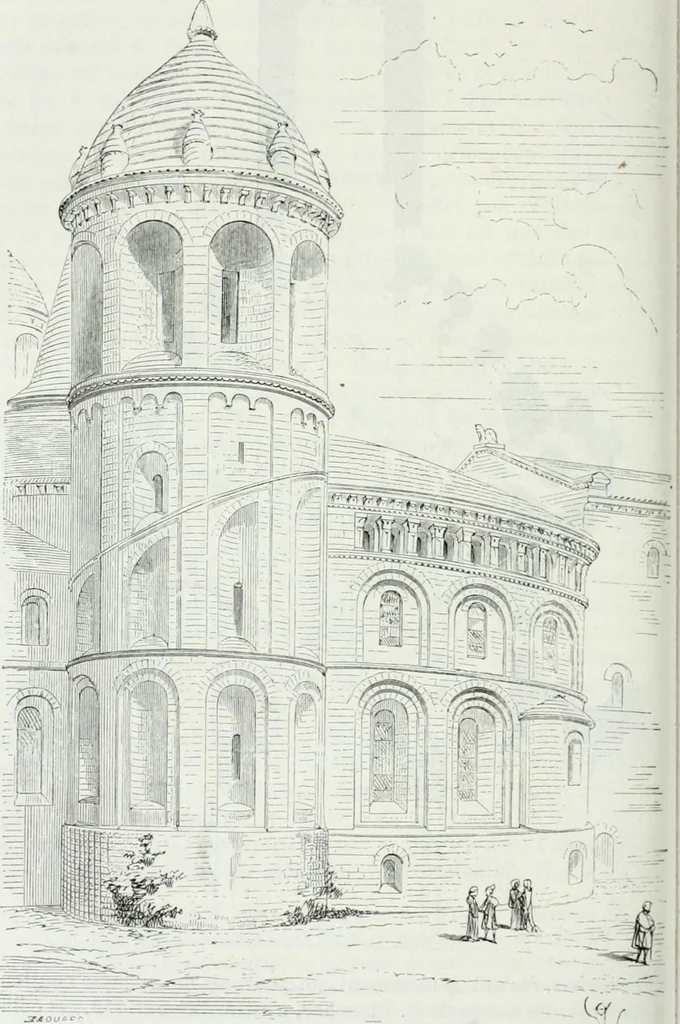 An illustration from Dictionnaire raisonné de l'architecture française du XIe au XVIe siècle, 1875, leaf 295