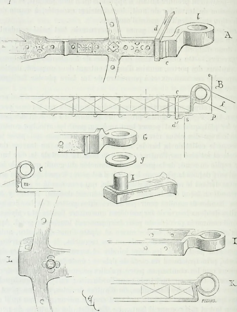 An illustration from Dictionnaire raisonné de l'architecture française du XIe au XVIe siècle, 1875, leaf 303