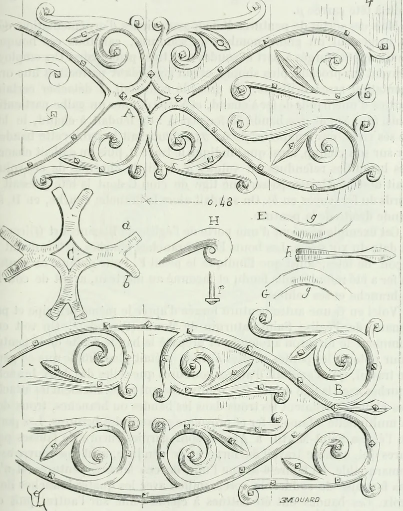 An illustration from Dictionnaire raisonné de l'architecture française du XIe au XVIe siècle, 1875, leaf 306