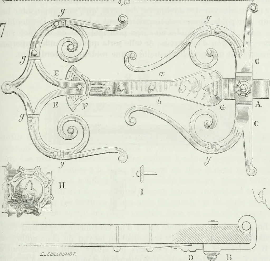 An illustration from Dictionnaire raisonné de l'architecture française du XIe au XVIe siècle, 1875, leaf 310