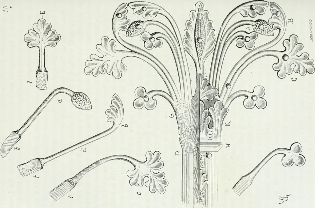An illustration from Dictionnaire raisonné de l'architecture française du XIe au XVIe siècle, 1875, leaf 315