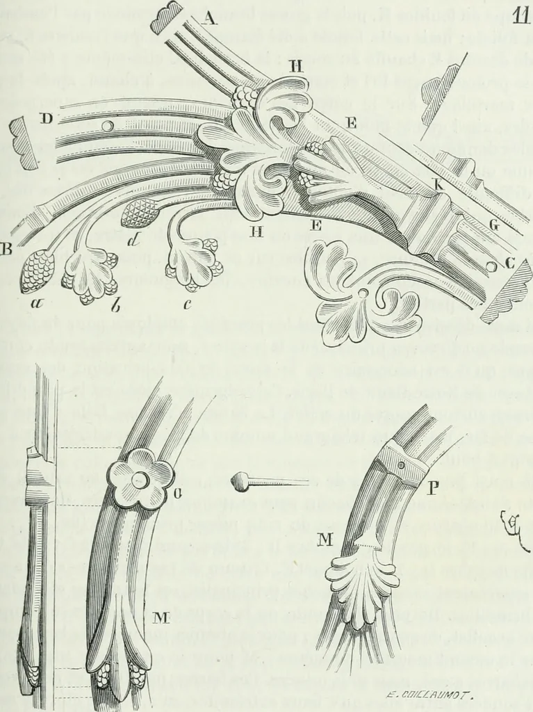 An illustration from Dictionnaire raisonné de l'architecture française du XIe au XVIe siècle, 1875, leaf 316
