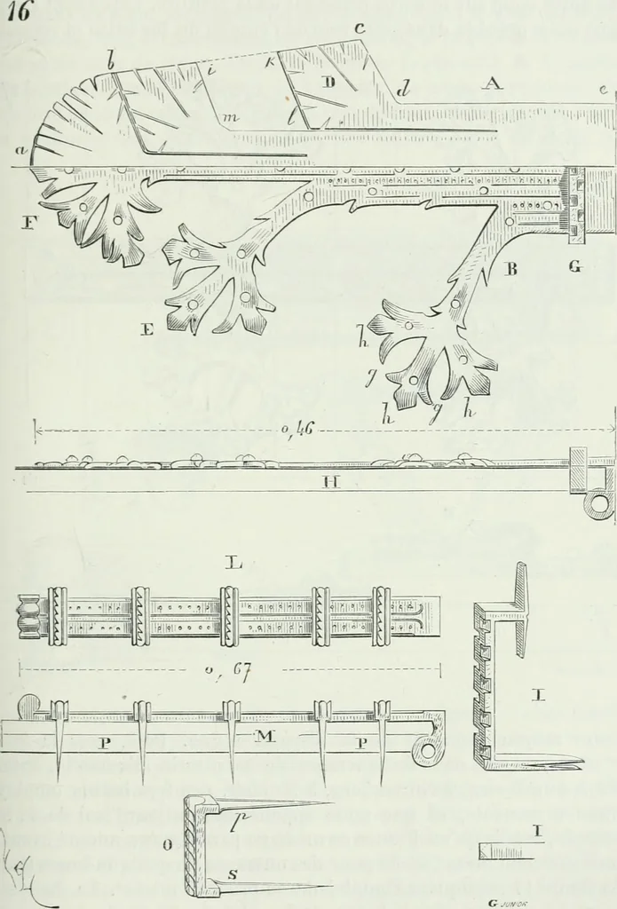 An illustration from Dictionnaire raisonné de l'architecture française du XIe au XVIe siècle, 1875, leaf 322
