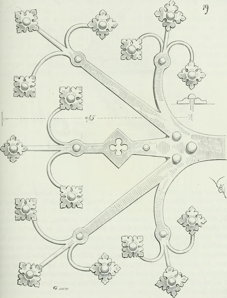 An illustration from Dictionnaire raisonné de l'architecture française du XIe au XVIe siècle, 1875, leaf 326