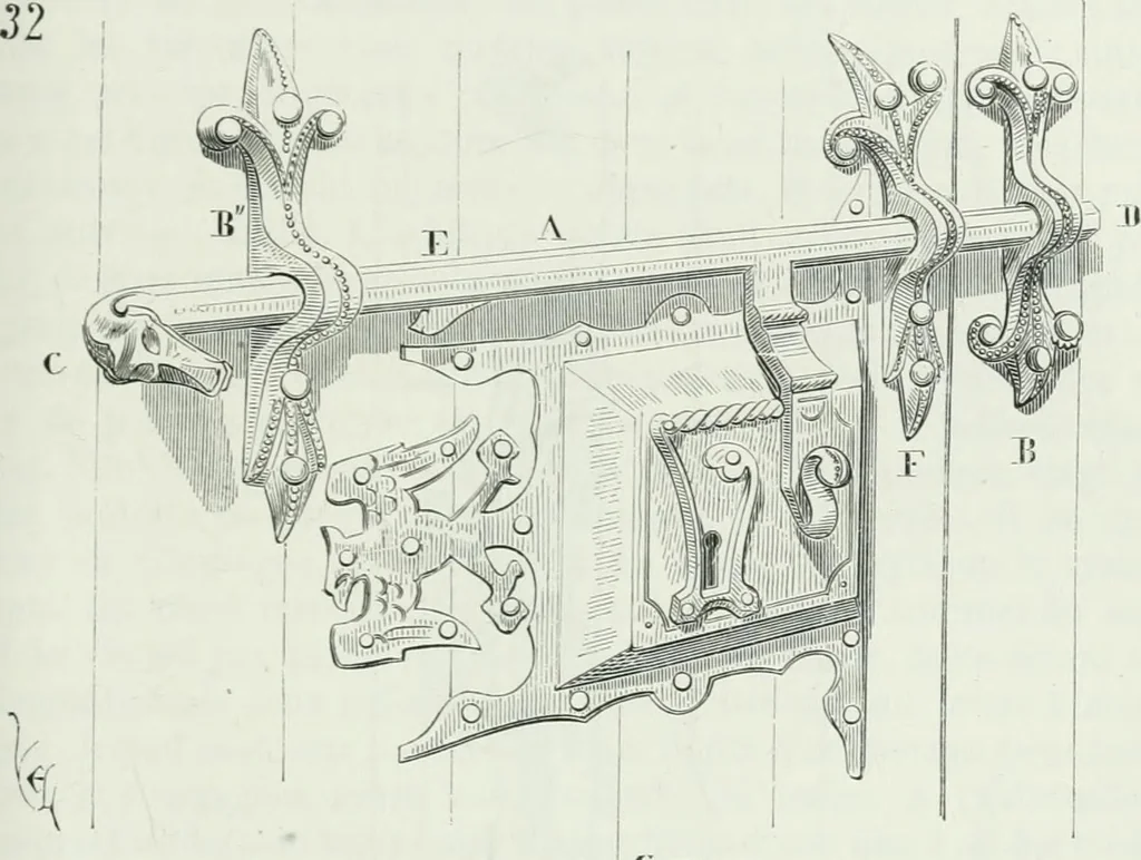 An illustration from Dictionnaire raisonné de l'architecture française du XIe au XVIe siècle, 1875, leaf 344