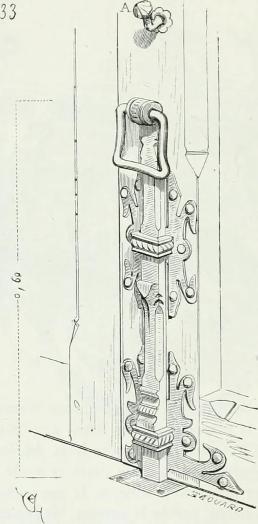 An illustration from Dictionnaire raisonné de l'architecture française du XIe au XVIe siècle, 1875, leaf 345